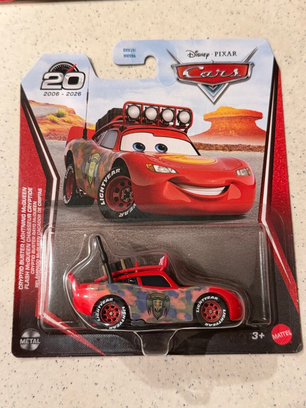 Disney Pixar Cars Cryptid Buster Lightning McQueen 20th Anniversary Diecast